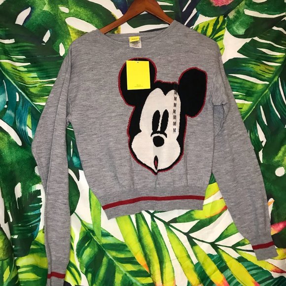 Disney Sweaters - NWT  $50 Disney Mickey Mouse Jrs Crew Sweater